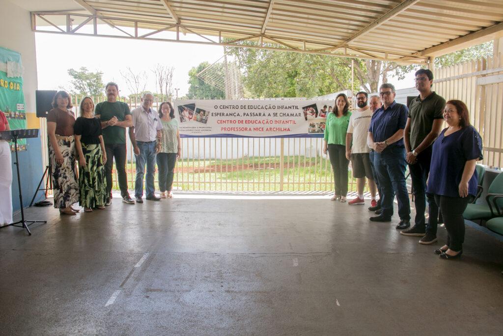 CEI Esperança é Reformado e Ampliado e recebe Homenagem à Educadora Rosa Leonice Zago Archilha durante Celebrações dos 36 Anos de Chapadão do Sul