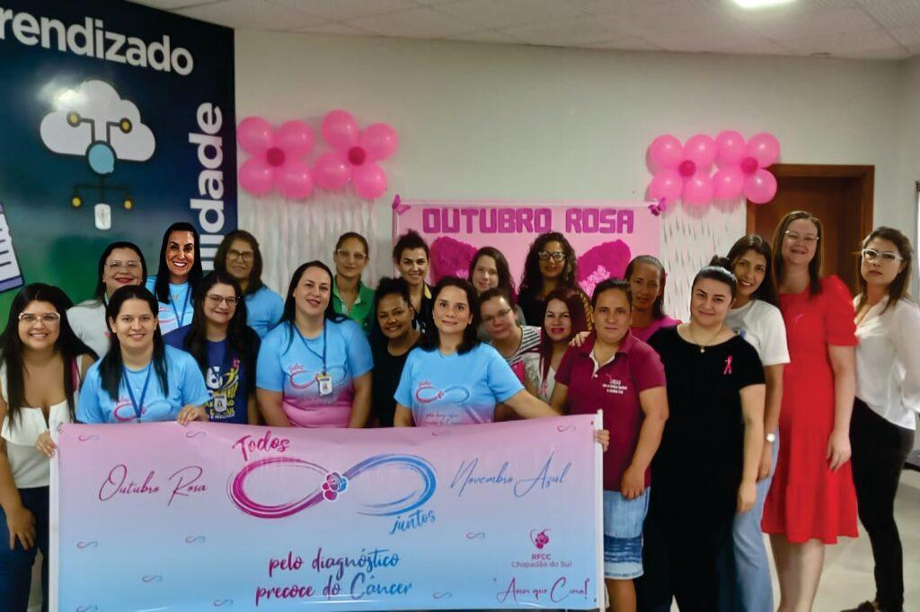 Evento Outubro Rosa em Chapadão do Sul Enfatiza Prevenção do Câncer e Saúde Emocional das Trabalhadoras
