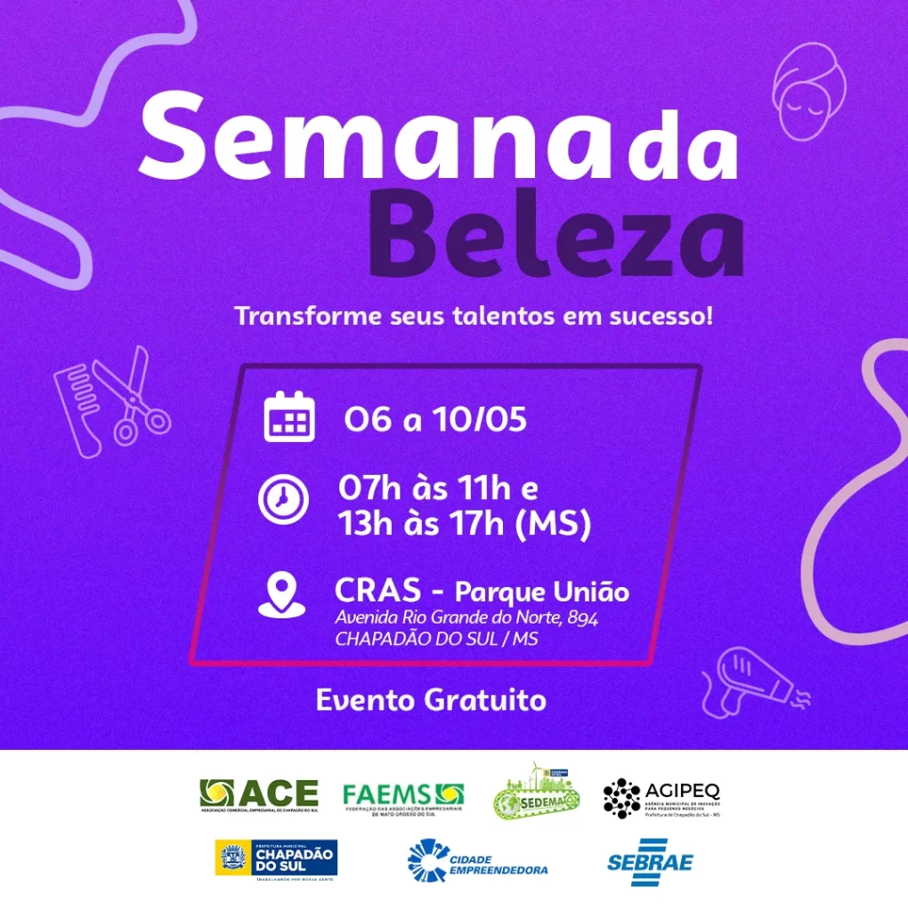 Participe da Semana da Beleza e saiba como empreender em um dos segmentos que mais cresce no Brasil