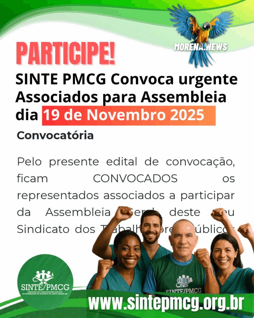 SINTE/PMCG convoca associados para Assembleia em 19 de Novembro